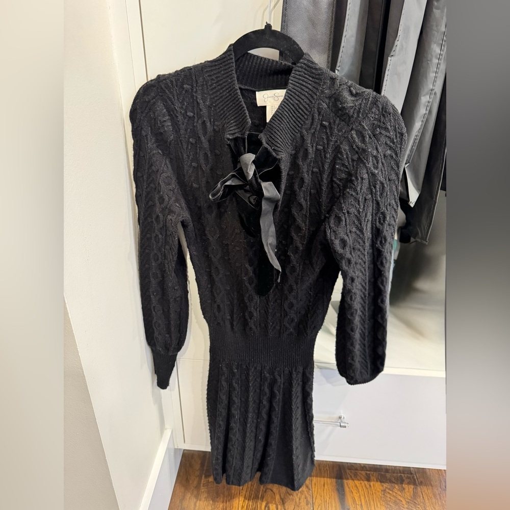Elegant Black Knit Dress